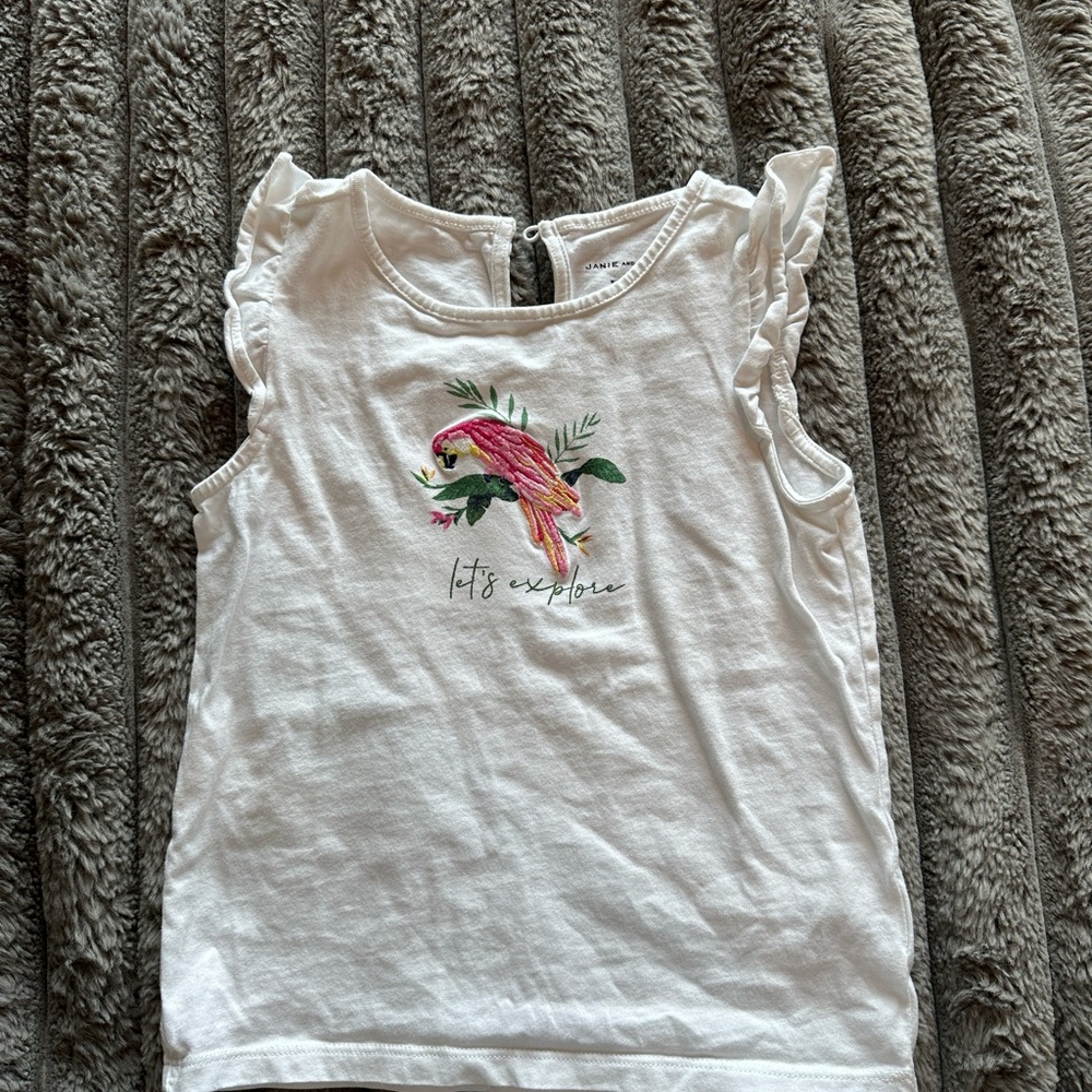 Janie and Jack  sleeveless shirt, size 6.